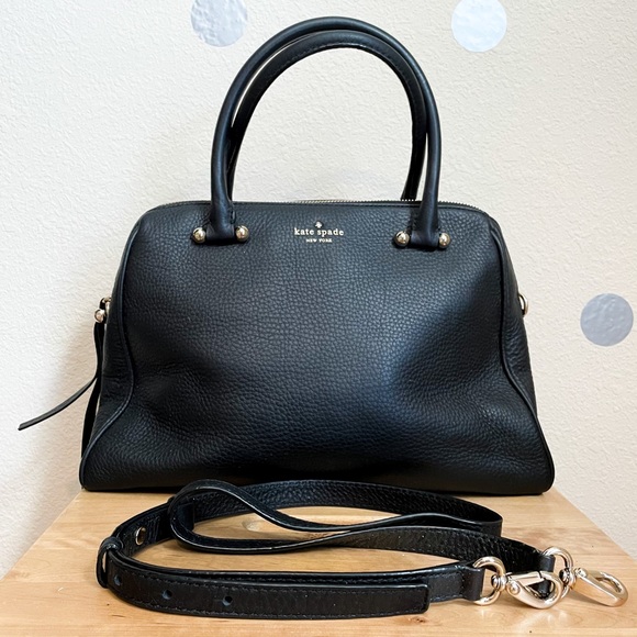 kate spade Handbags - Kate Spade Charles Street Audrey Satchel in black pebbled leather